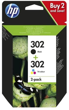 HP 302 Black & Colour Ink Cartridge Combo Pack - X4D37AE - Image 3