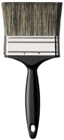 Shed and Fence Brush, Black, 4 Inch/ 100mm