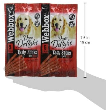 Webbox Dogs Delight Beef Sticks, 55 g, Pack of 18, 55 g (Pack of 18) - Image 3