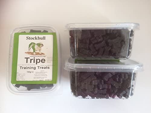 Stockbull Dog Training Treats - Tripe (3 x 165g Packets), 140 g (Pack of 3)