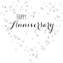 Claire Giles QUI027 Quill "Happy Anniversary" Anniversary Card