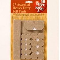 27 Heavy Duty Felt Pads-Protects Flooring