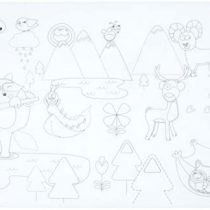 Badabulle B005700 Washable Colouring Placemat