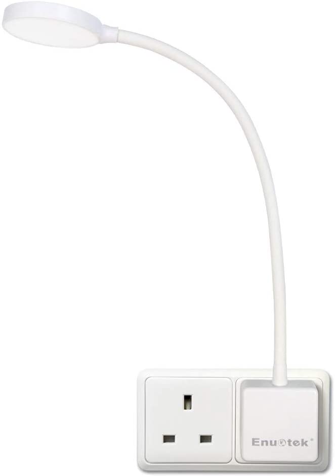 Dimmable Plug in LED Wall Light Flexible Bedside Night Reading Lamp