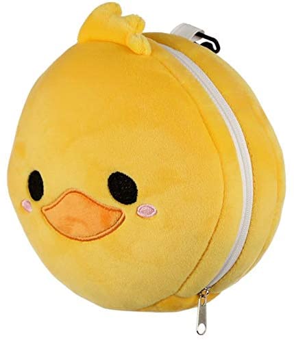 Relaxeazzz Duck Round Plush Travel Pillow & Eye Mask, Sleep Eye Mask Masks, Kids Travel Accessories For Sleeping Airplane - Image 4