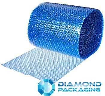 Diamond Packaging 1 x Roll - Antistatic Blue Bubble Wrap Size : Wide 12" 300mm x 10m, 300 millimeters x 10 metres