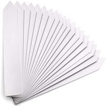KINGLAKE 100 Pcs Garden Plant Labels Large, 15x2.5cm Plastic Plants Tags Marker, Waterproof Seed Labels - Greyish White