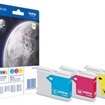 Brother LC-1000C/LC-1000M/LC-1000Y Inkjet Cartridge, Cyan/Magenta/Yellow, Multi-Pack, Standard Yield, Includes 3 x Inkjet Cartridges, Brother Genuine Supplies