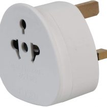 EUROPEAN TO UK TRAVEL ADAPTER, 2 TO 3 PIN TRAVEL PLUG/ADOPTER 3 PIN ADAPTOR PACK OF 1