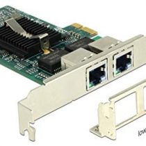 DeLock PCIe x1 Gigabit LAN 2X RJ45 +Low Profile i82576