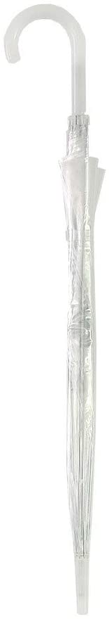 SMATI Women's Umbrella, Long Transparent Dome (Birdcage) Shape, Automatic Opening, 85 cm Diameter - Image 2