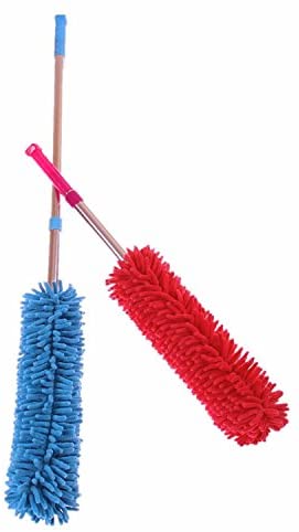 Extendable Cobweb/Feather Duster with Long Handle. Removable and Washable Telescopic Microfiber Head. Perfect for Outdoor Office - Image 4