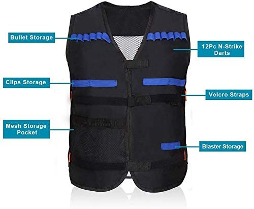 nerf gun with velcro vest