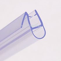 HNNHOMEⓇ 870mm Bath Shower Screen Door Seal Strip For 4-6 mm Straight/Curved Glass Up To 7 mm Gap