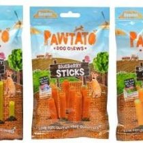 Benevo PAWTATO Treats for Dogs Bargain Bulk Buy 3 Pack Deal- Vegan Vegetarian Low Fat Gluten Free Dog Treats Meat Dairy Free