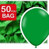 50 x 12 inch Latex Leaf Green Wedding Balloons