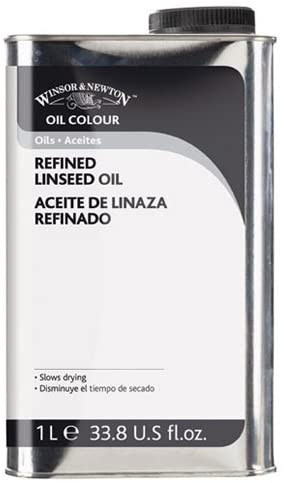 Winsor & Newton 1 Litre Refined Linseed Oil, beige, 1 l (Pack of 1)