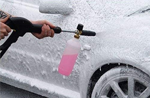 Fasmov 1/4" Adjustable Foam Lance 1L Bottle Snow Foam Nozzle Injector Soap Foamer for Pressure Car Washer - Image 2