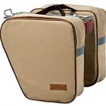 Double Panniers Cream Retro Vintage Waterproof Bicycle Panniers 3872CR