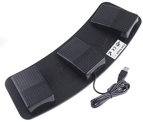 DecentGadget® 3 Keys PC USB Foot Control Keyboard Foot Switch Action HID Foot Pedal