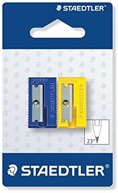 Staedtler 510 50 BK2 - Pack of 2 Plastic Sharpener, lemon tree, 1 Unidad (Paquete de 2)