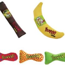 YEOWWW Very Strong Organic Catnip Cat Toys (1x Cigar 1x Banana 3x Stinkies)