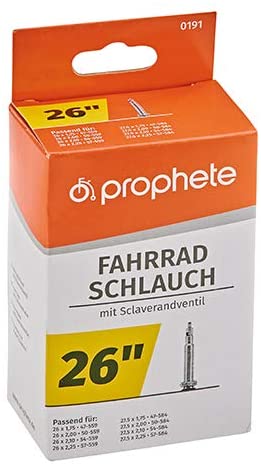 Prophete Bicycle Inner Tube, Bike Tube, Black, L, 26 Inch Cycle Tube - Image 3