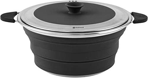 Relags Outwell Collaps Cooking Pot 2.5 Litres with Lid Black - Image 3