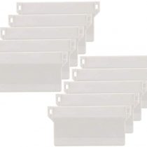 The Bead Shop 89mm Vertical Blind Weights - Replacement Bottom Slats Spares - White - 10 Pack