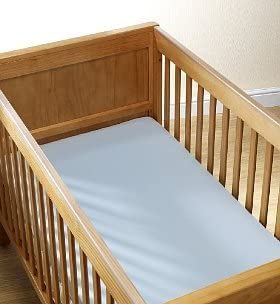 Dudu N Girlie Cot Bed Cotton Fitted Sheets, Star Grey