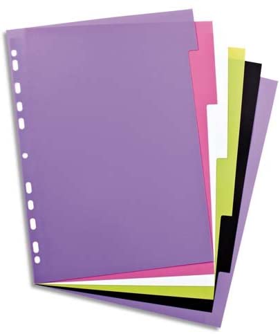 Elba My Colour Document Dividers 6 Tabs Assorted Colours, a4