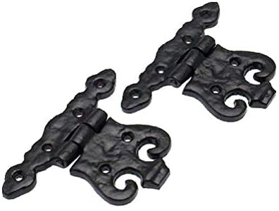 Merriway® BH01788 (2 Pcs) Door Hinge, 110mm (4.1/2 inch) Black Antique - Pack of 2 Pieces