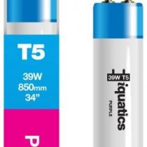 iQuatics Aquarium Fish Tank Fluorescent Light Bulb T5, Purple, 39w 850mm 34"