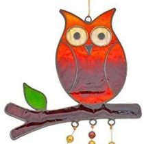 Hanging Owl Suncatcher (L27 x W15 cm)