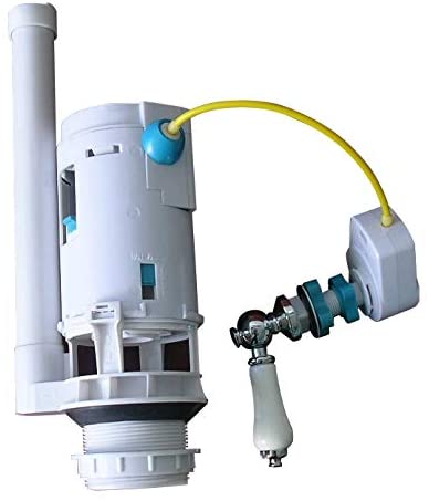 VeeBath Pro Hendelbediende Dubbele Spoelklep – WRAS Goedgekeurd, Met Overloop – Voor Toiletreservoirs