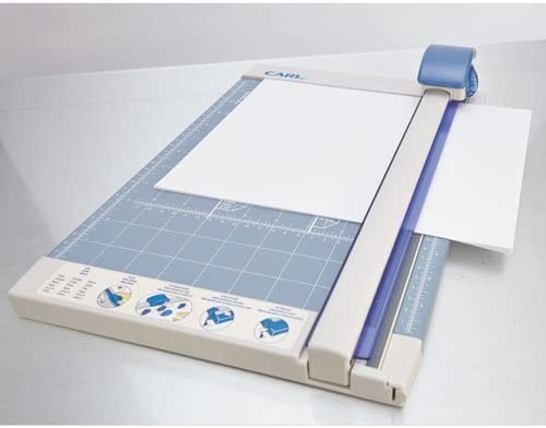 Carl Brands 12-inch Professional Rotary Trimmer, Blue/Ivory, 25.4L x 10.2W cm - Image 2