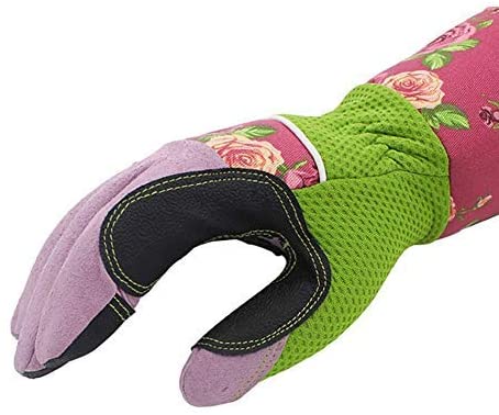 Long Gardening Gloves for Women,Unusual Gardening Gifts for Women Ladies,Personalised Mothers Day Gifts for Mum Grandma,Heavy Duty Thorn Proof Garden Work Gloves 37CM Arm Sleeves Untill Elbow (Pink) - Image 4