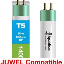 iQuatics Juwel Compatible Aquarium Fluorescent Light Bulb T5 (3 Pack), White 14000k, 54w 1200mm 48”