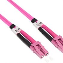 Good Connections LWL Duplex Patch Cable LC to SC Multimode 50/125 Inch Fibre Optic pink OM4 - Violett/Pink 3 m