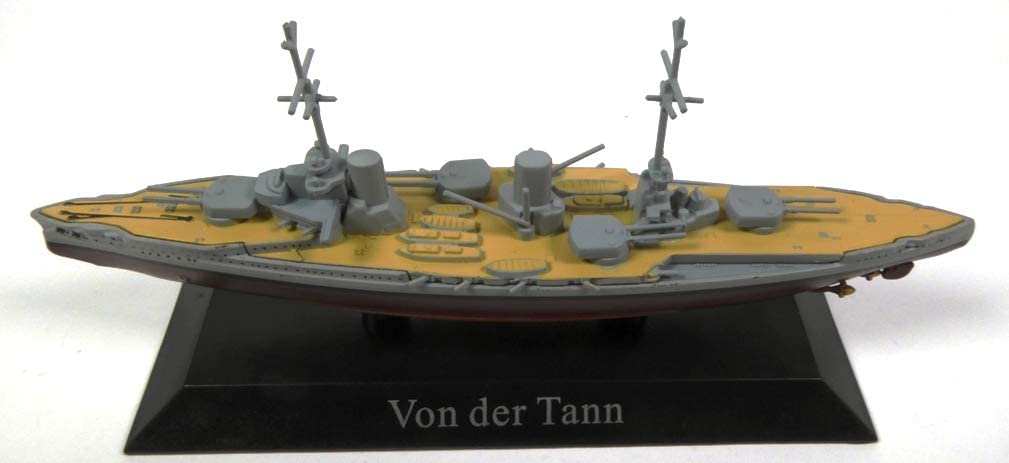 DeAgostini VON DER TANN 1910 Battle cruiser 1/1250 WS44, Blue, Grey, Brown, Small - Image 2