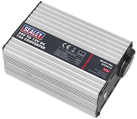 Sealey Dc2412 Converter 24V To 12V Dc 15A, White - Image 3
