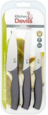 Kitchen Devils S8603017 Control Starter Set, Stainless Steel, Black, 3 PCE, 1 cm