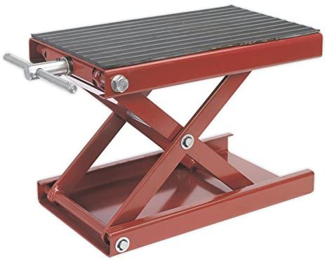 Sealey Mc5908 Scissor Stand For Motorcycles 450Kg, White
