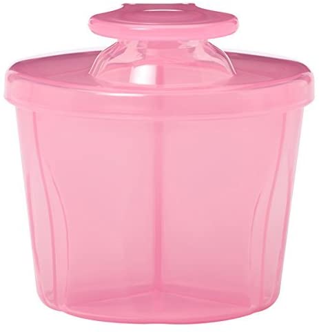 Dr. Brown's Baby Milk Powder Dispenser with Snap-On Lid for On-the-Go Feedings, Pink - Image 2