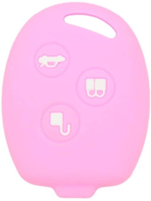 BROVACS Silicone Cover Protector Case Holder Skin Jacket Compatible with FORD 3 Button Remote Key Fob CV2707 Pink