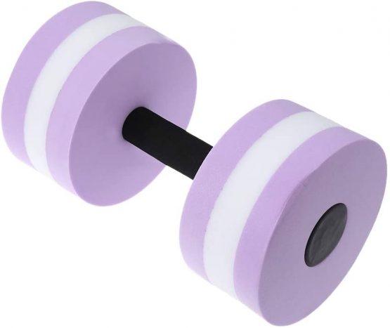 VORCOOL 1 Pcs Aquatic Exercise Dumbells EVA Water Barbells Hand Bar For Water Resistance Aerobics Swimming Trainning (Purple) - Image 2