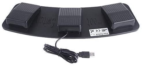 DecentGadget® 3 Keys PC USB Foot Control Keyboard Foot Switch Action HID Foot Pedal - Image 3