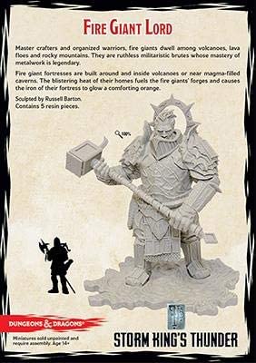 Gale Force 9 - 71053 - Dungeons and Dragons Fantasy Figure - Storm King's Thunder - Fire Giant Miniature - Image 2