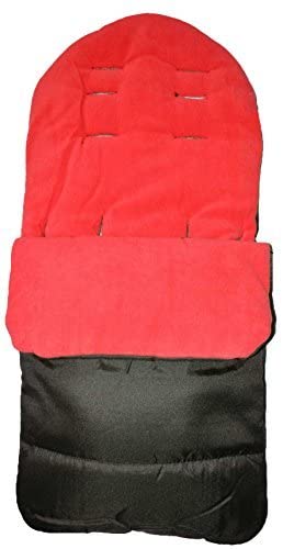 Universal Footmuff Cosy Toes Fits All Pushchair/Buggy/Stroller Fire Red, multicolour