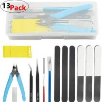 WMYCONGCONG 13 PCS Gundam Model Tools Kit Modeler Basic Tools Hobby Building Tools Kit for Car Airplane Model Assemble Building Repairing and Fixing